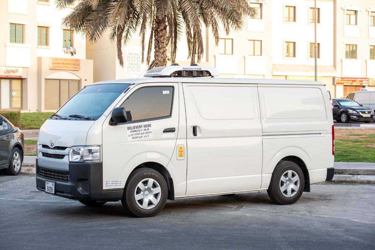 Refrigerated Toyota Hiace chiller van for Abu Dhabi commercial deliveries